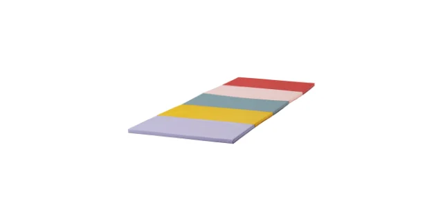 PLUFSIG folding gym mat in red and lilac